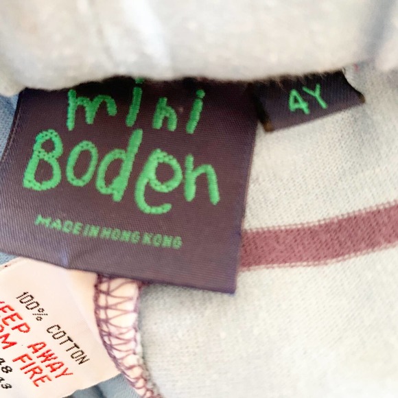 Mini Boden Blue Striped Shorts | 4Y - Picture 5 of 5